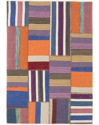 Vloerkleed Plat Geweven Kilim Patchwork