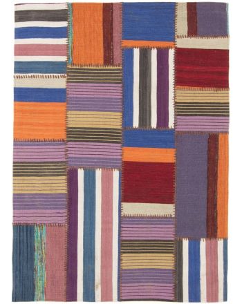 Vloerkleed Plat Geweven Kilim Patchwork