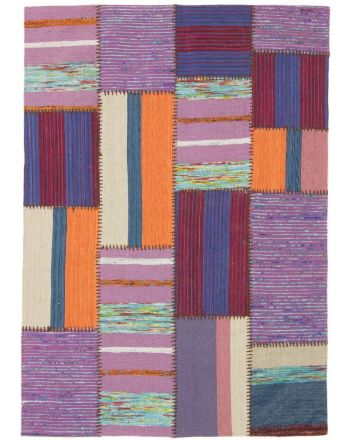 Vloerkleed Plat Geweven Kilim Patchwork