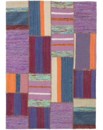 Vloerkleed Plat Geweven Kilim Patchwork