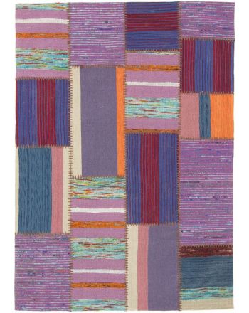 Vloerkleed Plat Geweven Kilim Patchwork