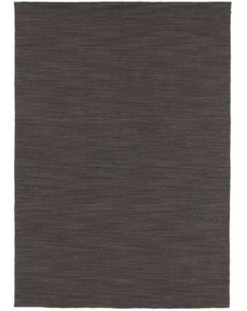 Vloerkleed Plat Geweven Kilim Loom Zwart