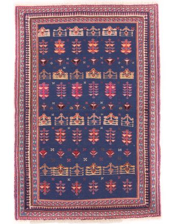 Vloerkleed Plat Geweven Kilim Qashqai