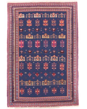 Vloerkleed Plat Geweven Kilim Qashqai