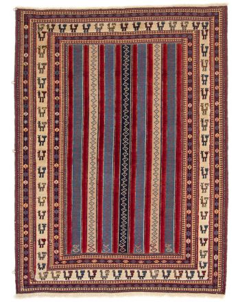 Vloerkleed Plat Geweven Kilim Qashqai