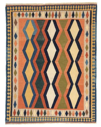 Vloerkleed Plat Geweven Kilim Qashqai