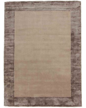 Viscose Vloerkleed Visconti Border Beige