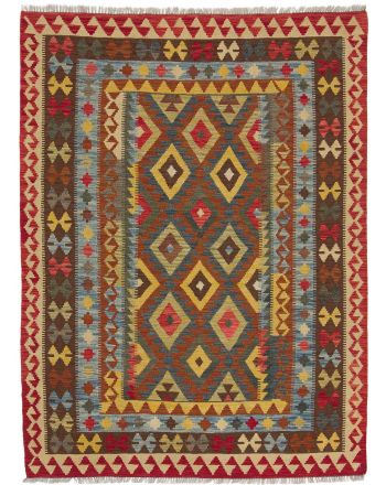 Vloerkleed Plat Geweven Kilim Afghan