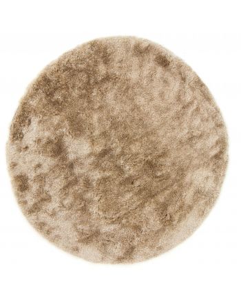 Hoogpolig Vloerkleed Breeze rond Beige