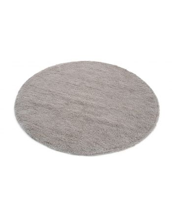 Hoogpolig Vloerkleed Softly rond Zilver