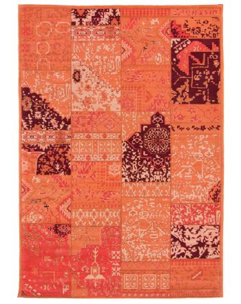 Vloerkleed Plat Geweven Kilim Patchwork Sofi Rood