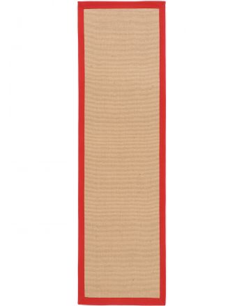 Vloerkleed Sisal Loper Rood