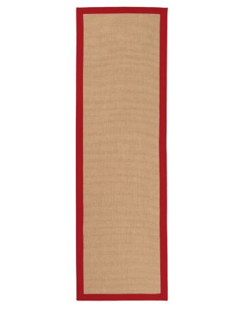 Vloerkleed Sisal Loper Rood