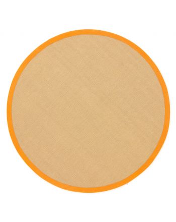 Vloerkleed Sisal rond Oranje