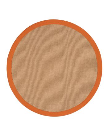 Vloerkleed Sisal rond Oranje