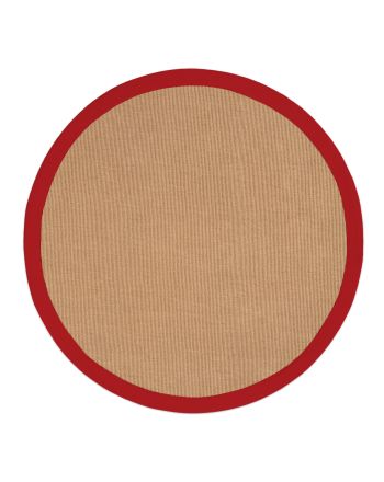 Vloerkleed Sisal rond Rood