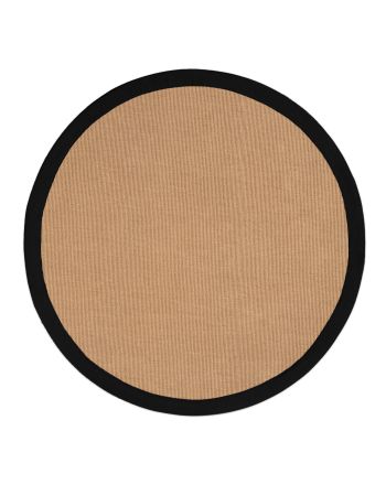 Vloerkleed Sisal rond Zwart