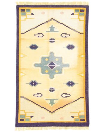 Vloerkleed Plat Geweven Kilim India