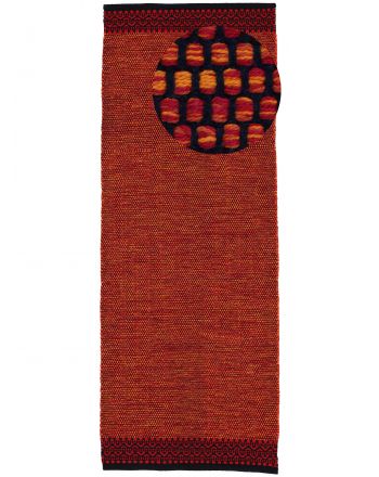 Vloerkleed Plat Geweven Kilim Mia Loper Rood