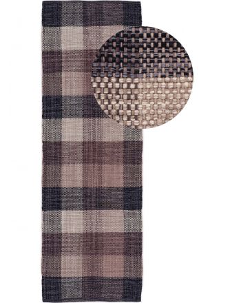 Vloerkleed Plat Geweven Kilim Ella Loper Grijs
