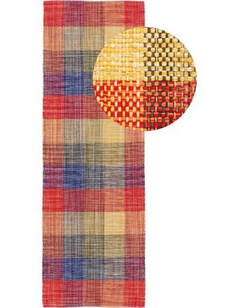 Vloerkleed Plat Geweven Kilim Ella Loper Veelkleurig