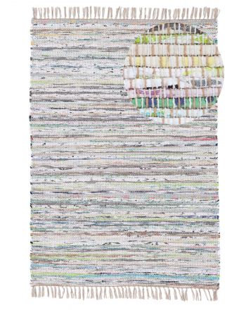 Vloerkleed Plat Geweven Kilim Chindi Beige