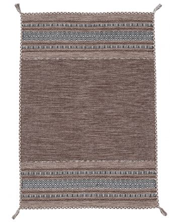 Vloerkleed Plat Geweven Kilim Azizi Bruin