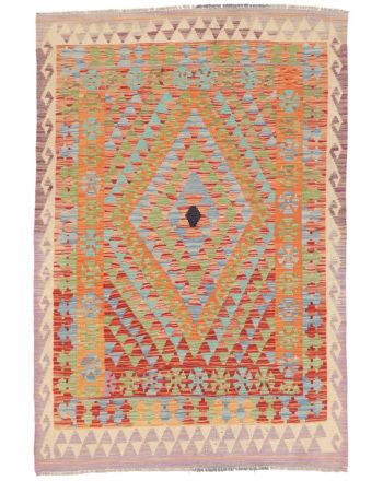 Vloerkleed Plat Geweven Kilim Afghan