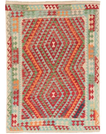 Vloerkleed Plat Geweven Kilim Afghan