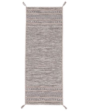 Vloerkleed Plat Geweven Kilim Azizi Loper Beige