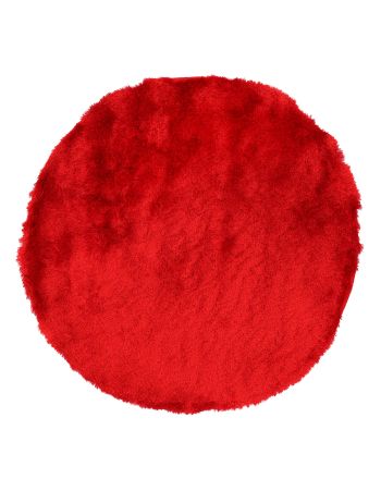 Hoogpolig Vloerkleed Breeze rond Rood