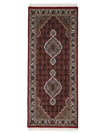 Vloerkleed Tabriz Mahi Loper Rood