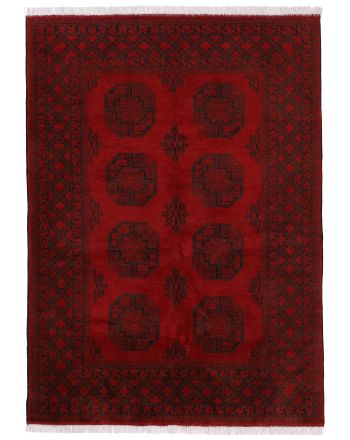 Vloerkleed Afghan Akhche Rood