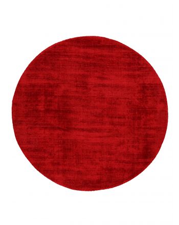 Viscose Vloerkleed rond Ava Rood