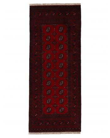 Vloerkleed Afghan Akhche Loper Rood