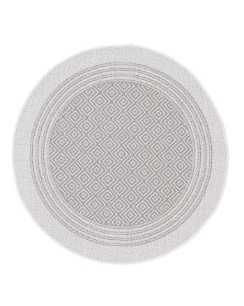 In- & Outdoor Vloerkleed Boho rond Beige