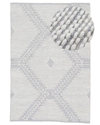 Katoenen tapijt Kilim Durry Grijs