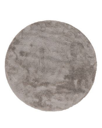 Hoogpolig Vloerkleed Breeze rond Beige