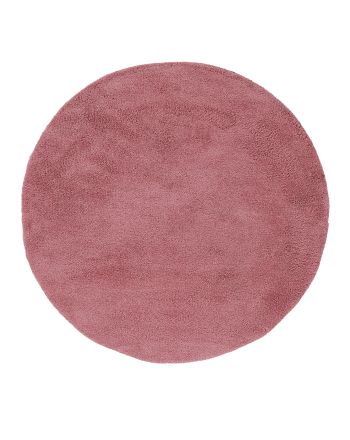 Hoogpolig Vloerkleed Breeze rond Roze