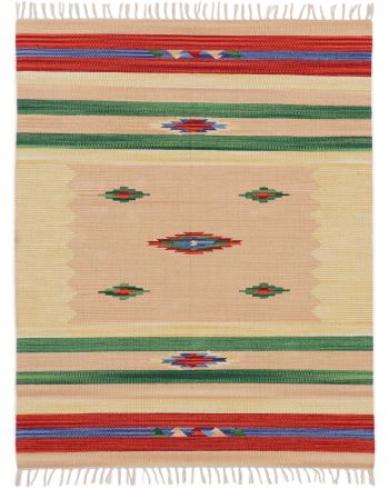 Vloerkleed Plat Geweven Kilim Mira Beige