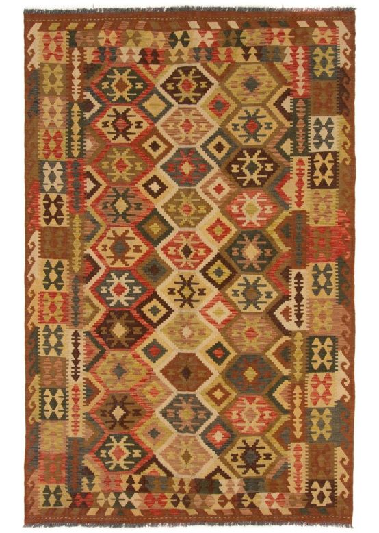 Vloerkleed Plat Geweven Kilim Afghan