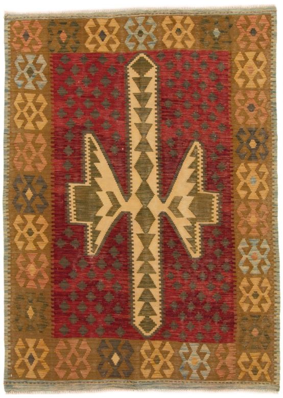 Vloerkleed Plat Geweven Kilim Afghan