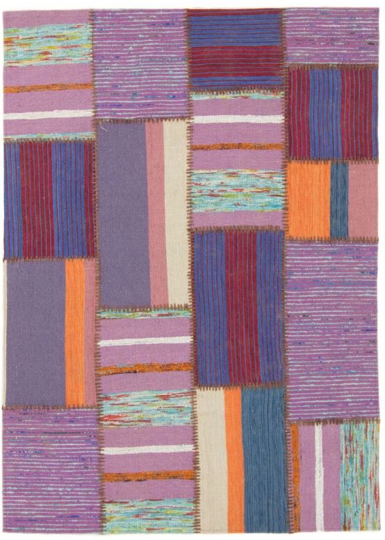 Vloerkleed Plat Geweven Kilim Patchwork