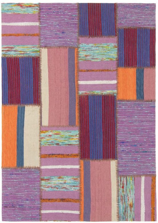 Vloerkleed Plat Geweven Kilim Patchwork