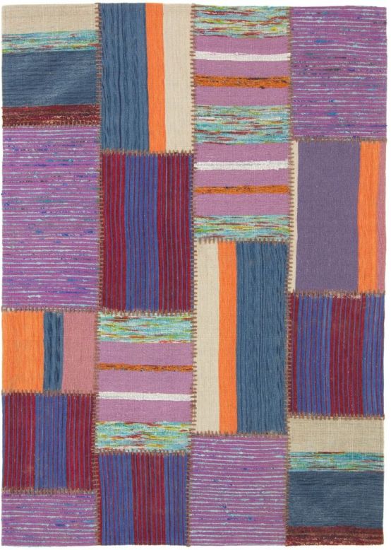 Vloerkleed Plat Geweven Kilim Patchwork