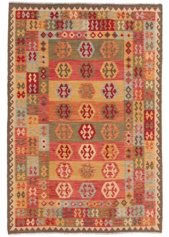 Vloerkleed Plat Geweven Kilim Afghan