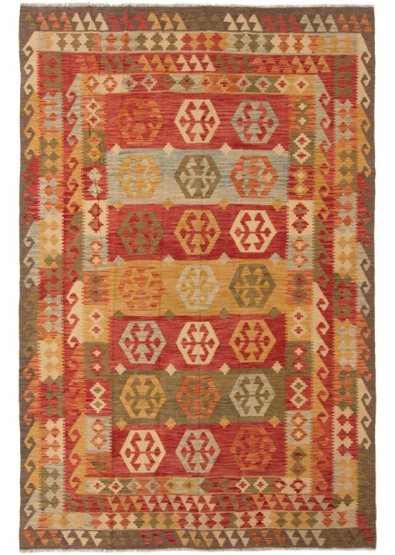 Vloerkleed Plat Geweven Kilim Afghan