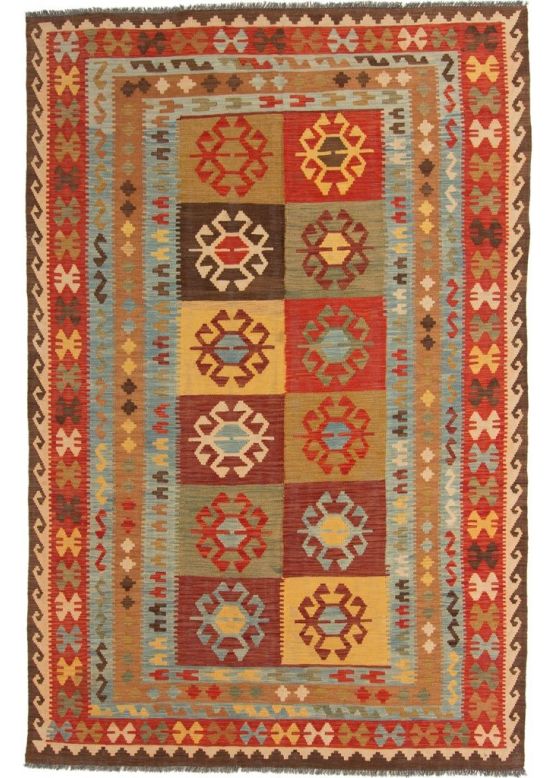 Vloerkleed Plat Geweven Kilim Afghan