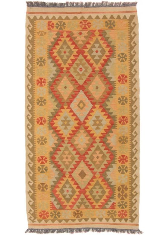 Vloerkleed Plat Geweven Kilim Afghan