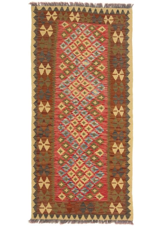 Vloerkleed Plat Geweven Kilim Afghan